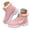 Pink, variant on Womens Waterproof Winter Ankle Boots Fashion Combat Snow Booties Lace Up Casual Short Boot Platform Fleece Lined Sneakers Size 6-9.5