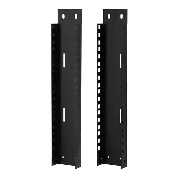 Rockville RAIL6U 6U Reversible Rack Rails With M5 Circle or Square Screw Holes