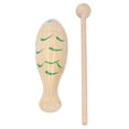 thumbnail image 3 of Wooden Musical Instrument,  Natural Wooden  Fish Shaped Percussion Instrument Round Edge Exquisite Hand Painted Percussion Instrument Toy For Preschool Educational, Toddlers, Kids, 3 of 8