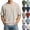 #02 Khaki, variant on Waffle Shirts for Men Short Sleeve V Neck Textured Casual Tops Soft Breathable Knitted Vacation Clothes Trendy 2026,XL,Light Purple