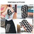 thumbnail image 4 of ZICANCN Sunglasses Soft Case, Black & White Hexagon Neoprene Zipper Eyeglass Case for Men Women, 4 of 9