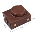 thumbnail image 2 of Portable Camera Case Synthetic Leather Camera Carry Bag with Shoulder Strap Replacement for Sony ZV1, 2 of 7