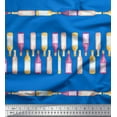 thumbnail image 1 of Soimoi Tissu Poly Georgette Bleu Imprimé par Yard 42 Pouces de Large, 1 of 5