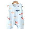 thumbnail image 4 of Unisex Baby Bodysuit Long Sleeve Newborn Infant Outfit&nbsp; for 0-6 Months Preemie Sleeveless Summer Clothes For Babies 1 18 Months Old Both Boys And Girls Light And Thin With A Closed Crotch, 4 of 4