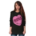 thumbnail image 4 of Galantine's Besties Candy Heart Women's Long Sleeve T Shirt Brisco Brands S, 4 of 5