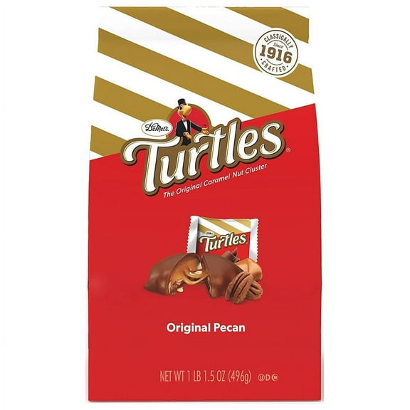 Turtles The Original Caramel Nut Pecan Cluster, 17.5 oz Pack of 2