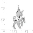 thumbnail image 3 of 14K White Gold Charm Pendant Themed 25 mm 16 Unicorn, 3 of 3