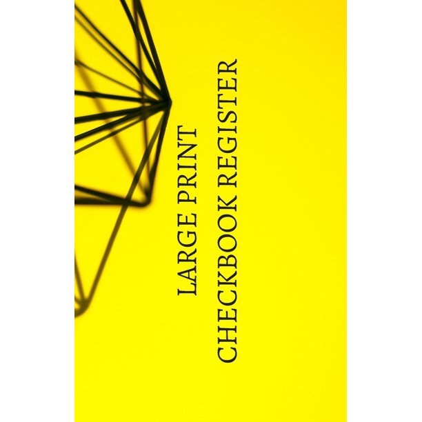 Large Print Checkbook Register EasytoRead Check Ledger (Paperback