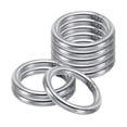 thumbnail image 1 of Unique Bargains 44mm Metal O Rings, 8 Pack 304 Stainless Steel Round Rings for Hardware Bags, 1 of 7
