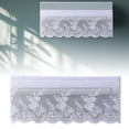 thumbnail image 1 of Cortina para aire acondicionado de interior con elegante diseño floral calado para salón y dormitorio. Material de poliéster. Elegante decoración y solución para el hogar., 1 of 5