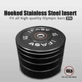 thumbnail image 6 of IFAST Olympic Rubber Bumper Weight Plates Steel 2 Count, 6 of 7