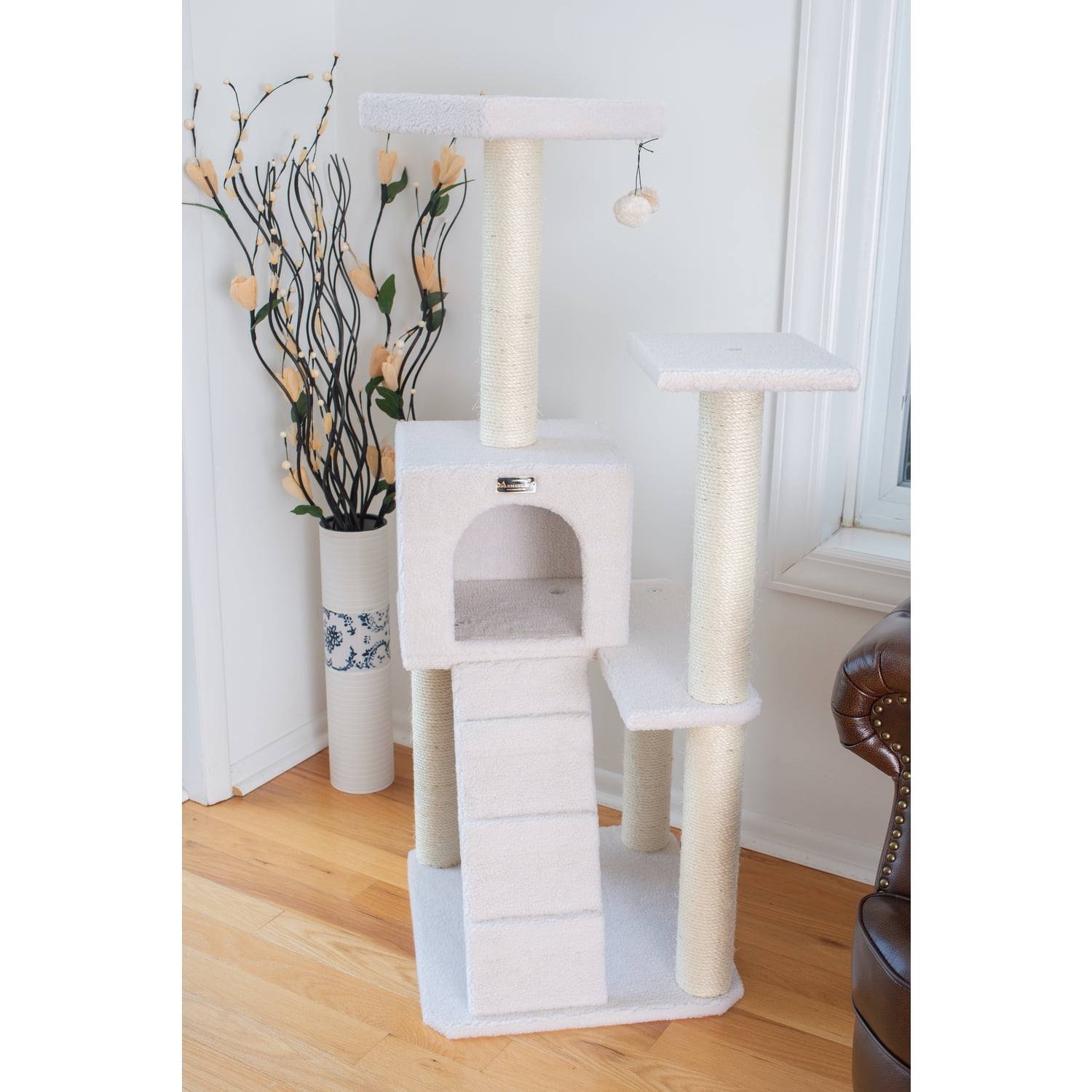Armarkat Classic Cat tree B5301 53 Inch, Ivory