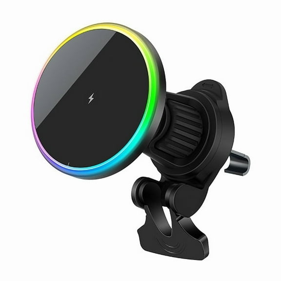 Car mounted magnetic phone holder wireless charger suitable for MagSafe air outlet navigation,Black ,OJD-121