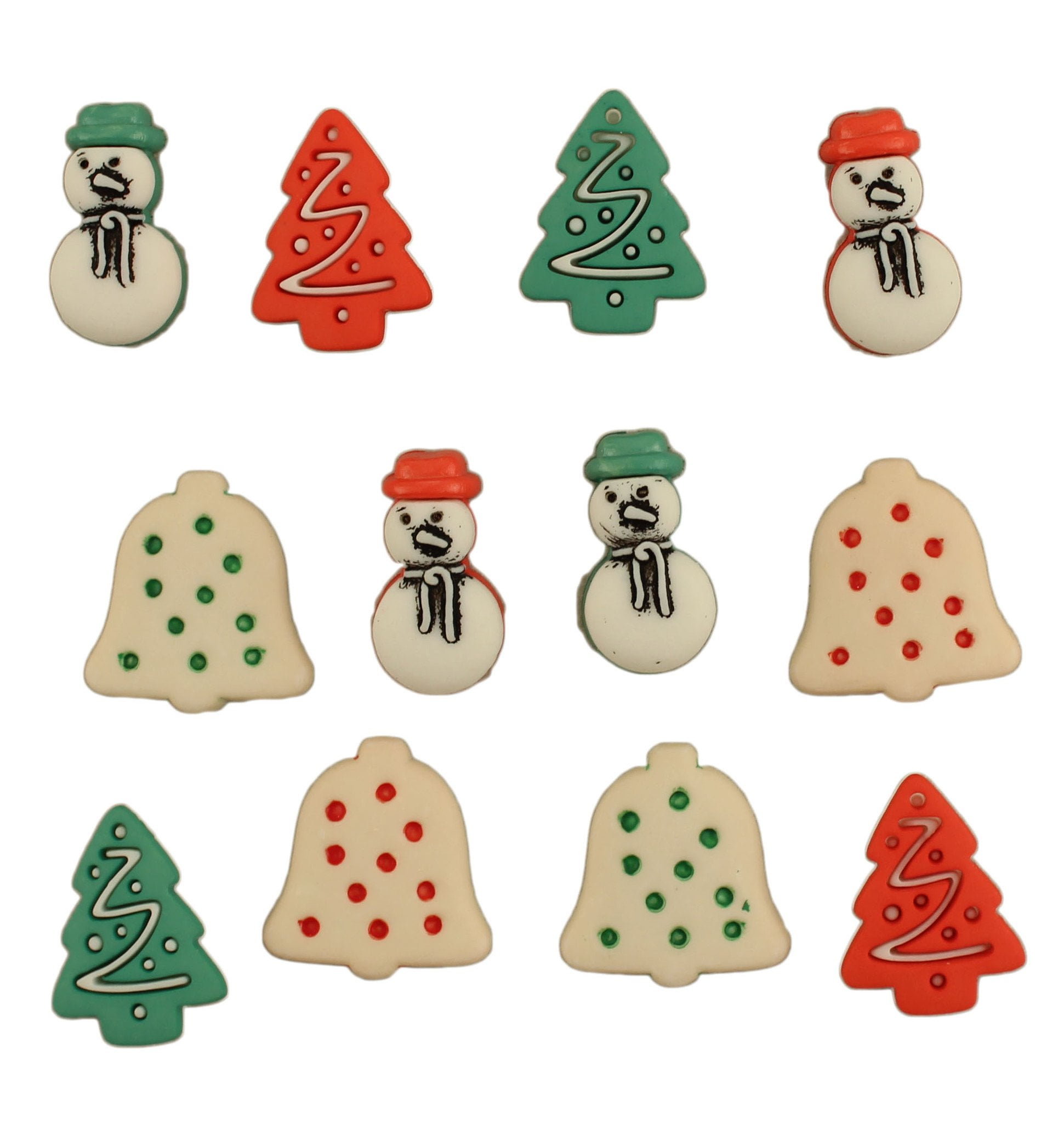 Buttons Galore & More Christmas Collection of Novelty Buttons for DIY Crafts, Scrapbooking