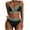 Black, variant on Buigttklop Swimsuit for Women 2025 Plus Size,Women Solid Color Sexy Backless Strap Bikini Swimsuit