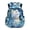 Blue Flower Cat, variant on FKELYI Vintage Shark Print School Backpack for Kids 17 Inch Schoolbag Primary School Bookbag Casual Daypack Travel Bag with Multi-Pockets for Outdoor Hiking Camping