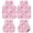 Pink, variant on Sky Blue Retro Greek Key Car Floor Mats 4 Pieces,Front & Rear Auto Carpet Mats Full Set with Rubber Backing,Geometric Greece Ancient Farmhouse Universal All Weather Car Floor Protectors for SUV Truck