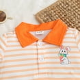 thumbnail image 4 of Staki Toddler Girl Easter Easter Toddler Baby Girl Outfit Bunny Short Sleeve Rabbit Shirt Summer Spring Clothes Shorts Set 6-24M 2-3Y(Orange,12-18 Months), 4 of 8