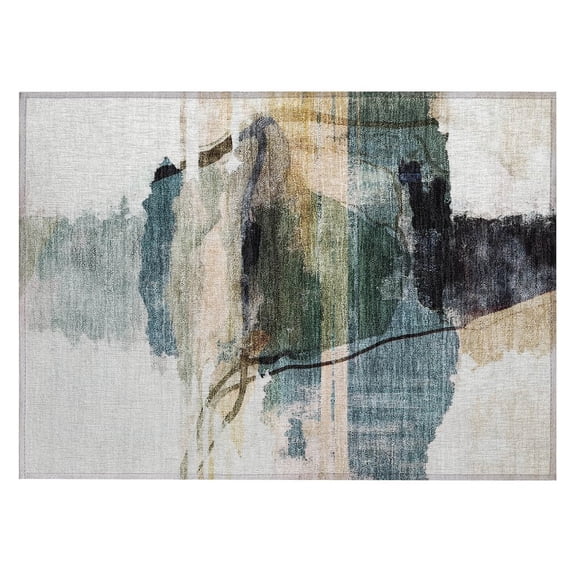 Dalyn Rugs Machine Washable Indoor/Outdoor Chantille ACN2033 Green 1'8" x 2'6" Rug