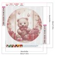 thumbnail image 2 of Pintura De Diamante 5D DIY Taladro Redondo Completo Kit De Oso Nevado Decoración 30x30cm Rosa, 2 of 9