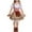Brown, variant on 4-16Y Girls Oktoberfest Dresses Traditional Long Sleeve Bavarian Dirndl Dresses German Beer Fastival Dress Round Neck Ankle Dress Brown