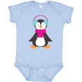 thumbnail image 3 of Inktastic Cute Penguin, Penguin With Ear Warmers, Scarf Boys or Girls Baby Bodysuit, 3 of 5