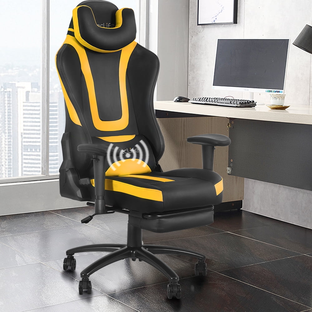 Eclife Ergonomic Video Game Chair PU Leather Computer Recliner Office