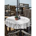 thumbnail image 2 of Outdoor Tablecloths with Umbrella Hole & Zipper, Gray Palm Leaf Round Tablecloths 60 Inch, Tropical Botanical Leaves Minimalist Waterproof Table Cloth, Patio/Pool/Picnic Table Covers, 2 of 8