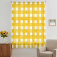 thumbnail image 3 of Yellow Plaid Sheer Curtains 84 Inches Long, Watercolor Grid Checker Gingham Farmhouse Light Filering Curtains, Breathable Simi Curtain Privacy Drapes for Living Room Bedroom Window Treatment, 3 of 9