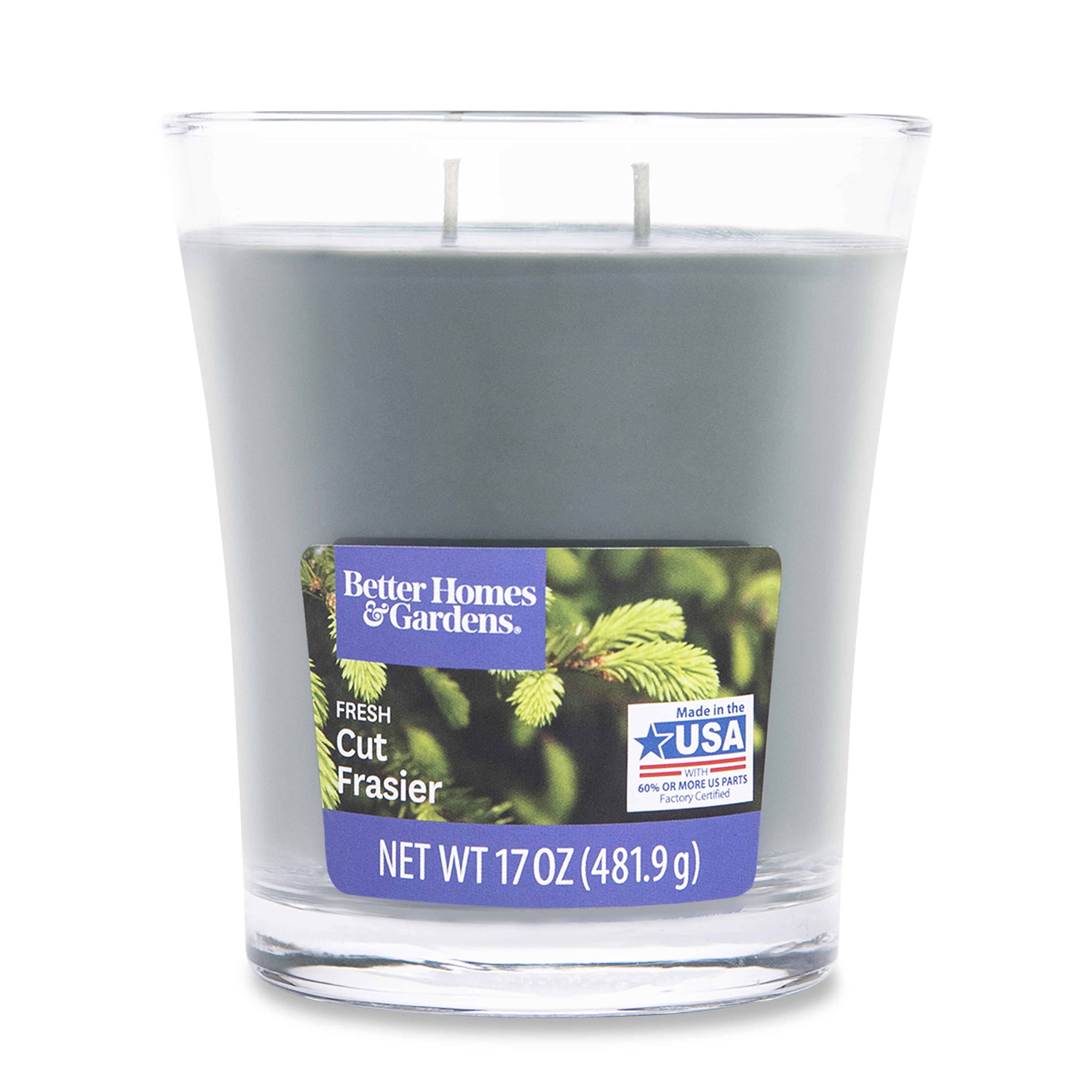 Better Homes & Gardens 17oz Fresh Cut Frasier Scented 2-wick Jar Candle