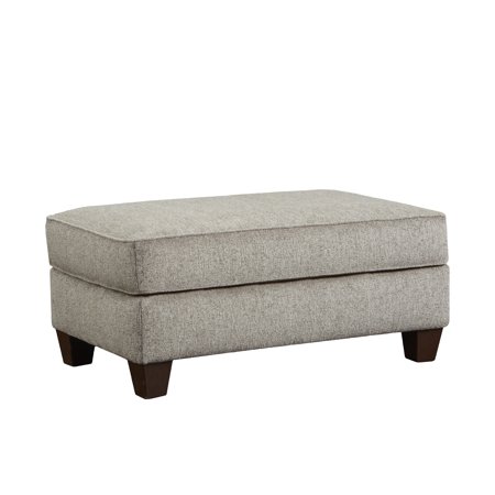 Roundhill Furniture Camero Fabric Cocktail Ottoman Gray