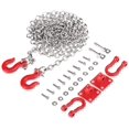 thumbnail image 4 of Trailer Safety Chain, Trailer Chain Parts Metal U Shaped Tow Chain, Rescue Tow Hook 1/10 Scale for Crawler Car Trailer Chain Assemble Daily Use RC Cars, 4 of 7