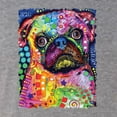 thumbnail image 2 of Funny Neon Pug | Dean Russo Art Animal Lover Mens Premium Tri Blend T-Shirt, Premium Heather, Small, 2 of 6