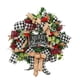 thumbnail image 1 of Puerta de entrada Guirnalda Flores Guirnalda Colgante de pared Boda negra de 25 cm Sunnimix Corona de vacaciones, 1 of 5