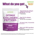 thumbnail image 7 of Optimus Weight Collagen Pure Hydrolyzed Peptides Supplement Powder - For Hair, Skin, Nails and Joint Support - Type I & III - For Women & Men (Unflavored, 30 Servings), 7 of 7