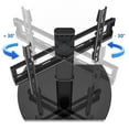 thumbnail image 4 of RTVR Universal Swivel Tabletop TV Base Stand for 27-60 inch Flat Screens, Black Table Top TV Mount with Glass Base, 4 of 11