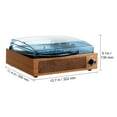 thumbnail image 5 of KFFKFF Vinyl Record Player with 3-Speed, Turntable & Belt-Driven with Integrated 3W Speaker and Magnetic Cartridge. Offers Bluetooth, Aux, RCA Outputs for 7, 10, 12-inch Records., 5 of 9