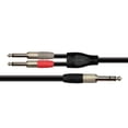 thumbnail image 2 of Cable de Audio XSS SC138 6.3x2 Mono a 1 Plug Mono Negro, 2 of 3