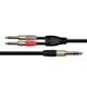 thumbnail image 2 of Cable de Audio XSS SC138 6.3x2 Mono a 1 Plug Mono Negro, 2 of 3