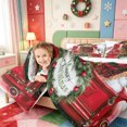 thumbnail image 4 of Manfei Charming Highland Cow 7-Piece Twin Bedding,Happy Christmas Bedding Comforter Set,Xmas Reversible, 4 of 7