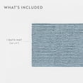 thumbnail image 4 of Noble Linens Pinstripe Cotton Bath Mat, 24 in x 17 in, Light Blue, 4 of 11