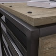 Bush Furniture Refinery Lateral File in Rustic Gray