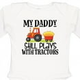 thumbnail image 4 of Inktastic Farming Daddy Plays with Tractors Boys or Girls Long Sleeve Baby Bodysuit, 4 of 5