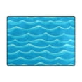 thumbnail image 3 of Blue Ocean Pattern 63''x48'' Plush Memory Foam Bath Mat, Soft, Absorbent, Non Slip, Durable, 3 of 7