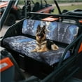 thumbnail image 3 of Binienty Wolf Camo UTV Dog Seat Covers for Kawasaki Mule 3010 4x4 2001-2008/3020 2001-2003, Dog-proof Waterproof Non-Slip UTV Seat Cover Set for Mule 3000, Outdoor Accessories, 3 of 8