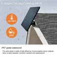 thumbnail image 6 of JGJJUGN 4W Solar Charging Panel for Surveillance Camera Doorbell, Outdoor Monocrystalline Solar Panel, Low Power Consumption High Efficiency, IP67 Weatherproof, Adjustable Mounting Bracket, 6 of 7