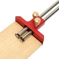 thumbnail image 1 of Stainless Steel Woodworking Double Head Scriber Ruler Marking Gauge Wood Scribe Tool for Woodworking Carpenter, 1 of 7