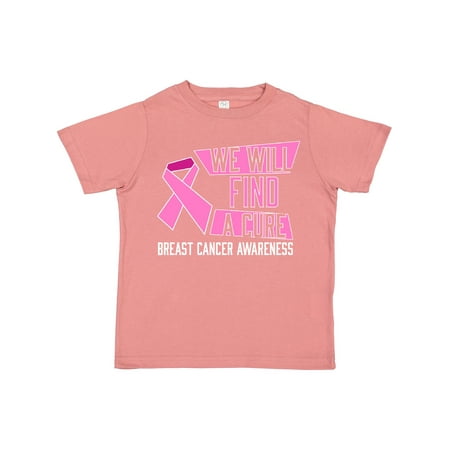

Inktastic We Will Find a Cure- Breast Cancer Awareness Gift Toddler Boy or Toddler Girl T-Shirt
