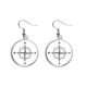 thumbnail image 1 of Brújula orientadora Pendientes pendientes de plata colgantes joyas señora Unbranded M, 1 of 3