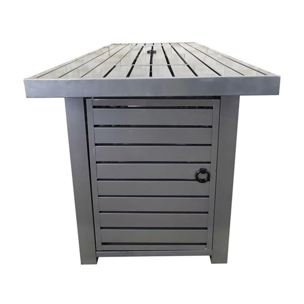 Living Source International 24'' H Steel Outdoor Fire Pit Table with Lid